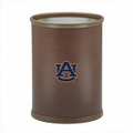 Collegiate Logo Football Texture Oval Wastebasket - Auburn